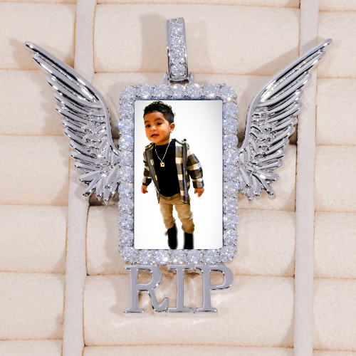 RIP WING 3D CUSTOM PICTURE PENDANT