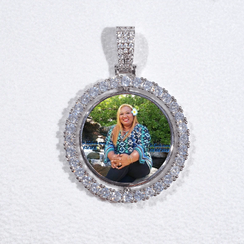 3D Spinning 2-Faced Custom Picture Pendant
