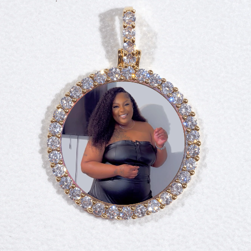 3D CIRCLE CUSTOM PICTURE PENDANT SMALL SIZE
