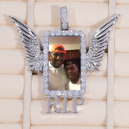 RIP WING 3D CUSTOM PICTURE PENDANT