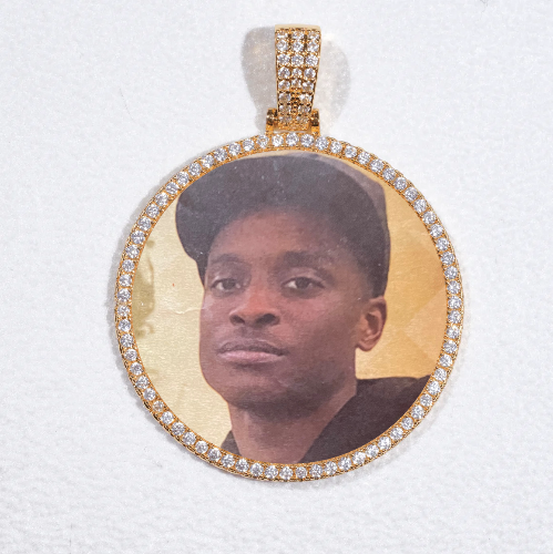MEDIUM 3D CIRCLE CUSTOM PICTURE PENDANT
