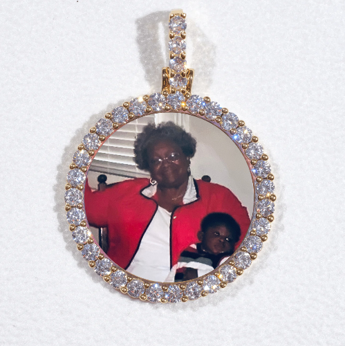 3D CIRCLE CUSTOM PICTURE PENDANT SMALL SIZE