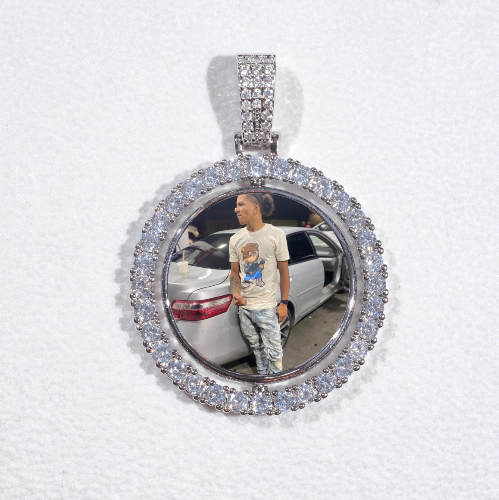 3D Spinning 2-Faced Custom Picture Pendant