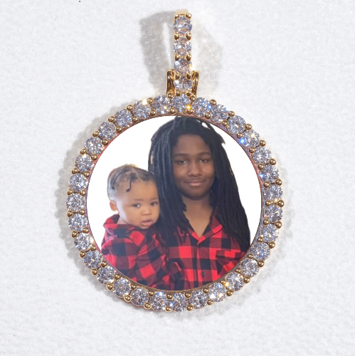 3D CIRCLE CUSTOM PICTURE PENDANT SMALL SIZE