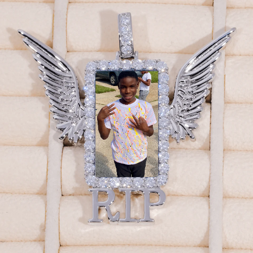 RIP WING 3D CUSTOM PICTURE PENDANT