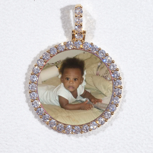 3D CIRCLE CUSTOM PICTURE PENDANT SMALL SIZE