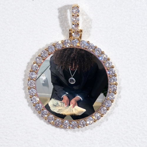 3D CIRCLE CUSTOM PICTURE PENDANT SMALL SIZE