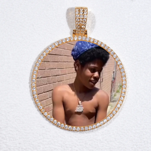 MEDIUM 3D CIRCLE CUSTOM PICTURE PENDANT