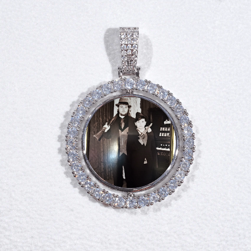 3D Spinning 2-Faced Custom Picture Pendant