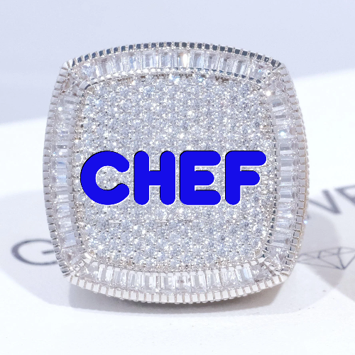 CUSTOM LETTER 3D ICED RING