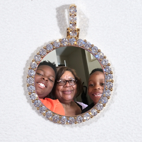 3D CIRCLE CUSTOM PICTURE PENDANT SMALL SIZE