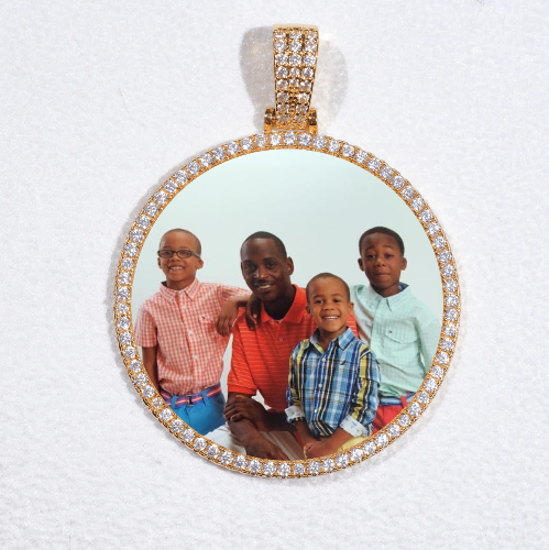 MEDIUM 3D CIRCLE CUSTOM PICTURE PENDANT