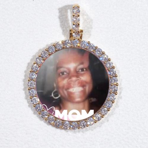 3D CIRCLE CUSTOM PICTURE PENDANT SMALL SIZE