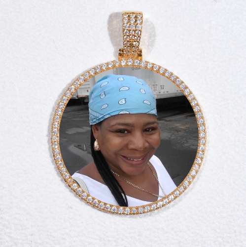 MEDIUM 3D CIRCLE CUSTOM PICTURE PENDANT