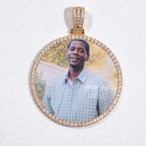 MEDIUM 3D CIRCLE CUSTOM PICTURE PENDANT