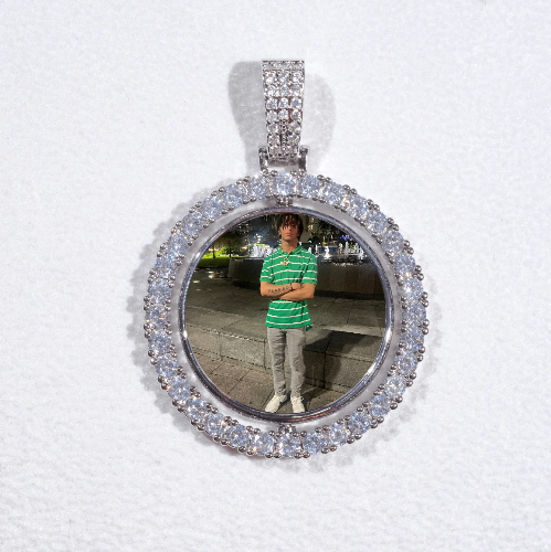 3D Spinning 2-Faced Custom Picture Pendant