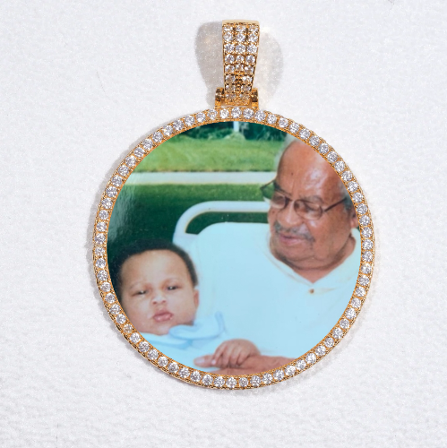 MEDIUM 3D CIRCLE CUSTOM PICTURE PENDANT