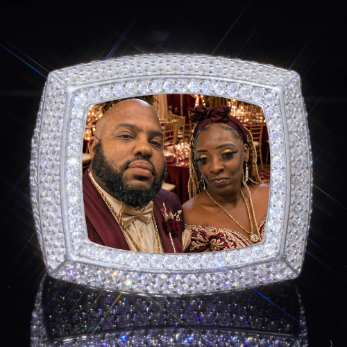 3D CUSTOM PICTURE ICED RING