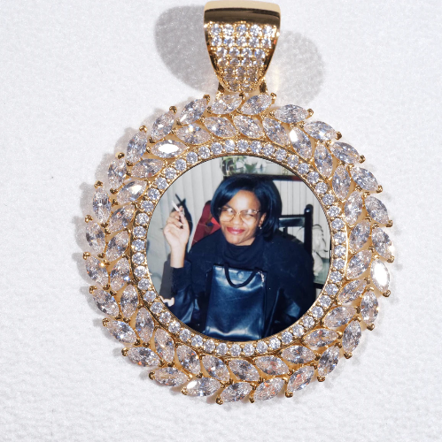 Large 3D Wheat Ear Custom Picture Pendant