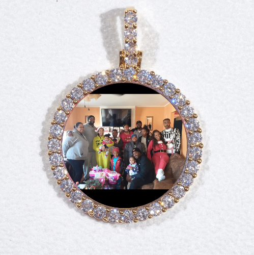 3D CIRCLE CUSTOM PICTURE PENDANT SMALL SIZE