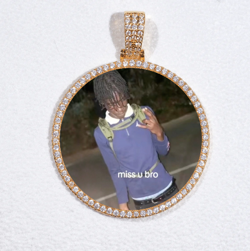 MEDIUM 3D CIRCLE CUSTOM PICTURE PENDANT