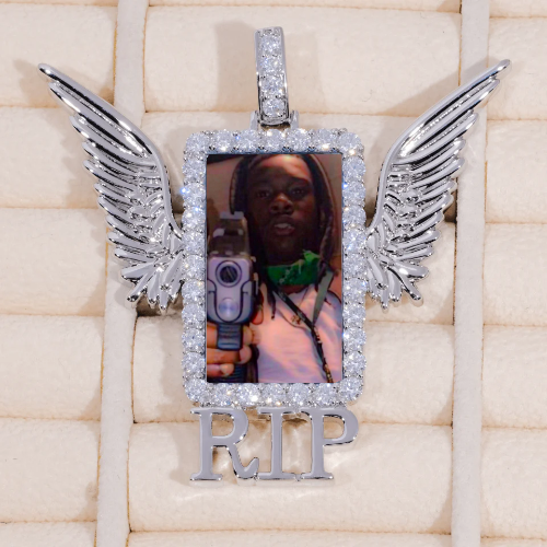RIP WING 3D CUSTOM PICTURE PENDANT