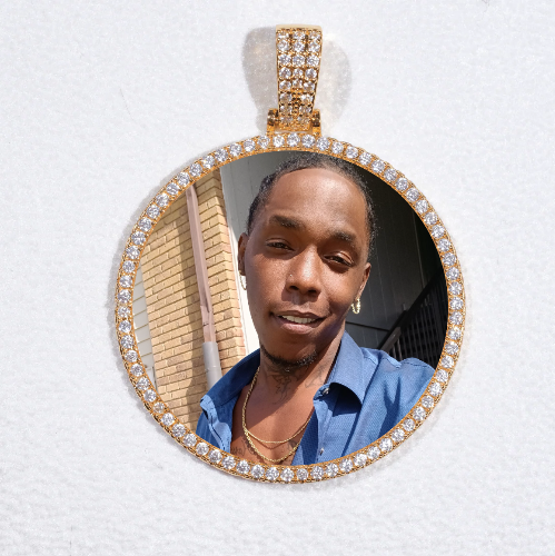 MEDIUM 3D CIRCLE CUSTOM PICTURE PENDANT