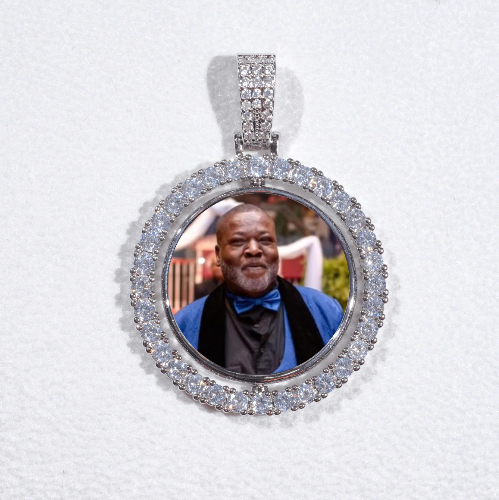 3D Spinning 2-Faced Custom Picture Pendant