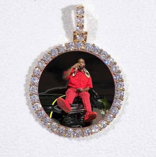 3D CIRCLE CUSTOM PICTURE PENDANT SMALL SIZE