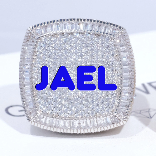 CUSTOM LETTER 3D ICED RING