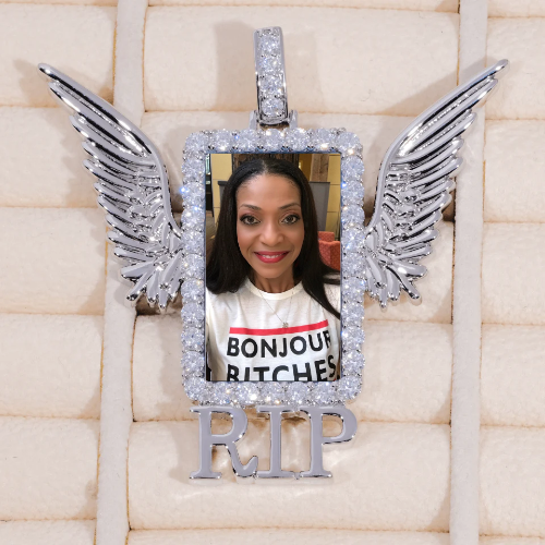 RIP WING 3D CUSTOM PICTURE PENDANT