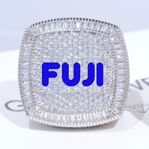 CUSTOM LETTER 3D ICED RING