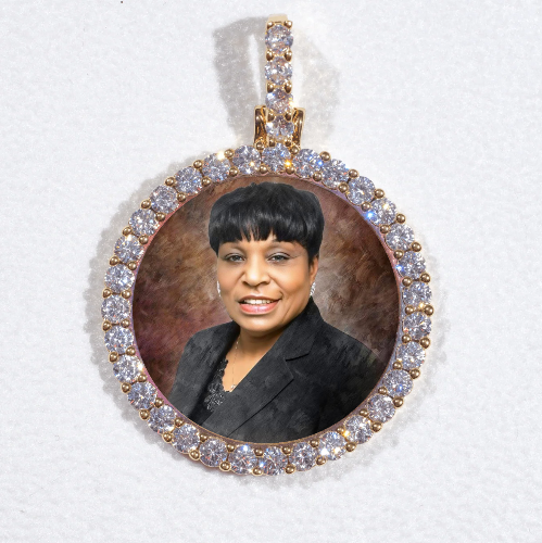 3D CIRCLE CUSTOM PICTURE PENDANT SMALL SIZE