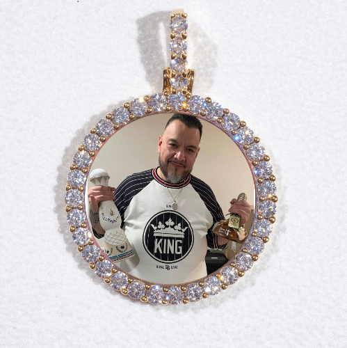 3D CIRCLE CUSTOM PICTURE PENDANT SMALL SIZE