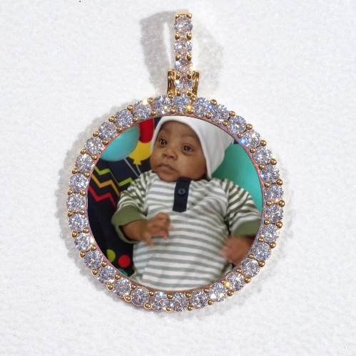 3D CIRCLE CUSTOM PICTURE PENDANT SMALL SIZE
