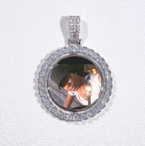 3D Spinning 2-Faced Custom Picture Pendant