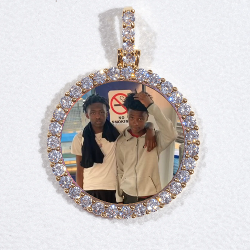 3D CIRCLE CUSTOM PICTURE PENDANT SMALL SIZE