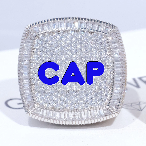 CUSTOM LETTER 3D ICED RING