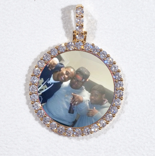 3D CIRCLE CUSTOM PICTURE PENDANT SMALL SIZE