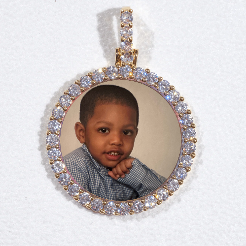 3D CIRCLE CUSTOM PICTURE PENDANT SMALL SIZE