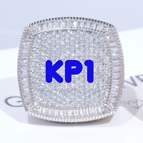 CUSTOM LETTER 3D ICED RING