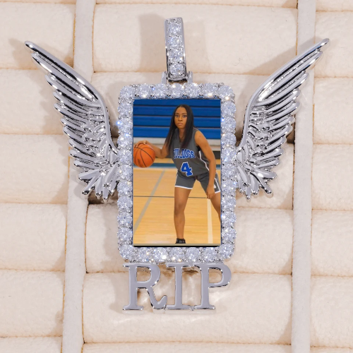 RIP WING 3D CUSTOM PICTURE PENDANT