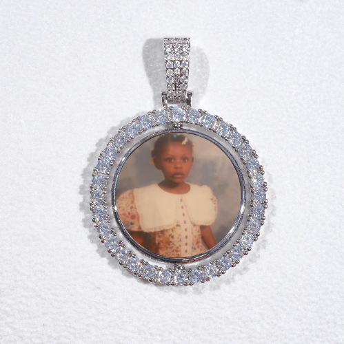 3D Spinning 2-Faced Custom Picture Pendant