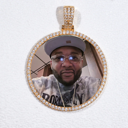 MEDIUM 3D CIRCLE CUSTOM PICTURE PENDANT