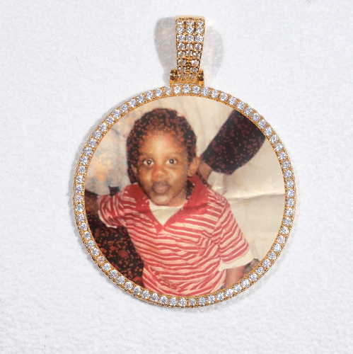 MEDIUM 3D CIRCLE CUSTOM PICTURE PENDANT