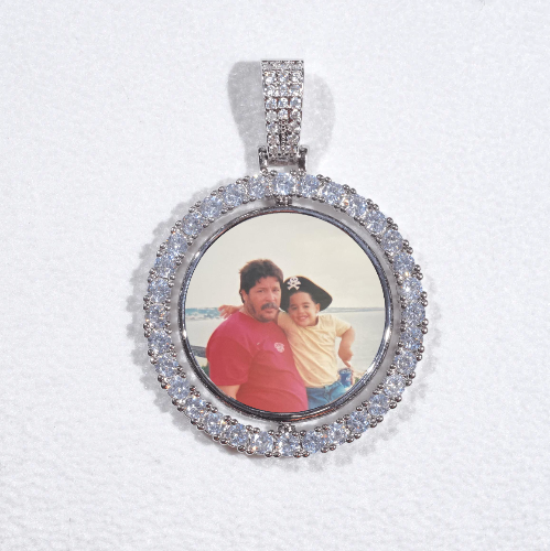 3D Spinning 2-Faced Custom Picture Pendant