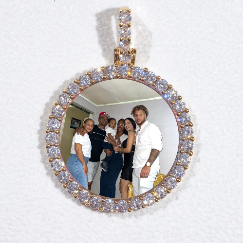 3D CIRCLE CUSTOM PICTURE PENDANT SMALL SIZE