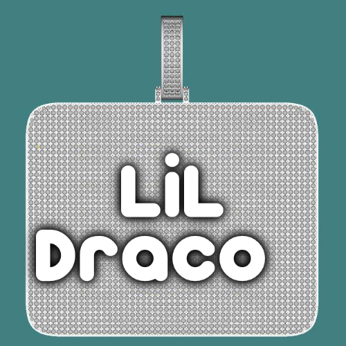 CUSTOM LETTER NECKLACE 3D BIG SQUARE
