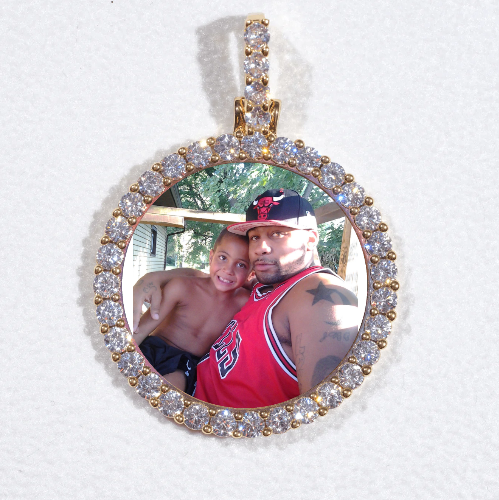 3D CIRCLE CUSTOM PICTURE PENDANT SMALL SIZE