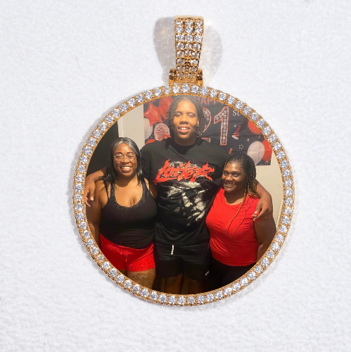 MEDIUM 3D CIRCLE CUSTOM PICTURE PENDANT